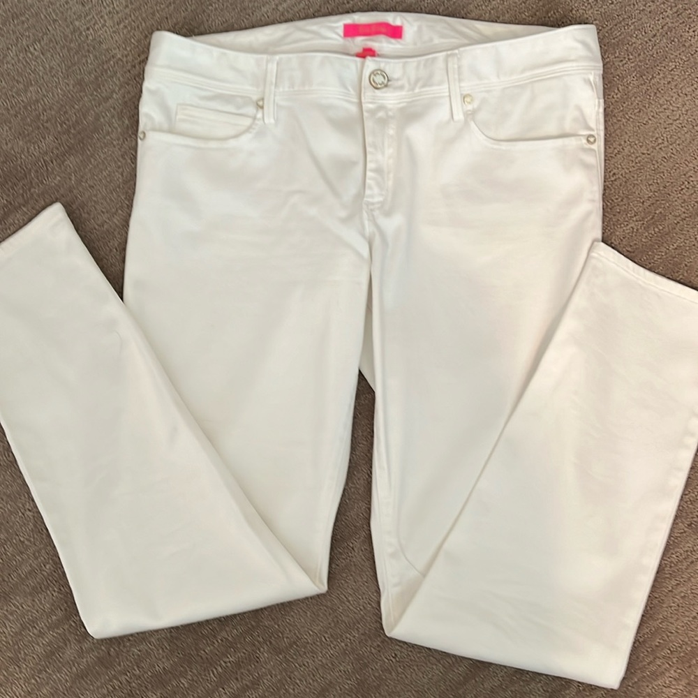 Lilli Pulitzer white low rise pant size 12.